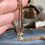 Thumbnail: Antique 12K Gold Filled Box Rolo Link Watch Chain Layering Fob Chain