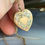 Thumbnail: Vintage Gold Filled Floral Engraved Heart Shaped Locket Necklace