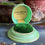 Thumbnail: Vintage Mint Green Art Deco Antique Vintage Celluloid Engagement Ring Box