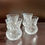 Thumbnail: Set of 4 Cut Crystal Thistle Shaped Liquor Whisky Glasses
