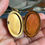 Thumbnail: Vintage Gold Filled Large Oval Engraved Photo Locket Pendant