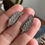 Thumbnail: Vintage Art Deco Sterling Silver Marcasite Red Stone Leaf Earrings