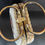 Thumbnail: Vintage 1950s or 60s Beaded Floral Needlepoint Adele Wicker Basket Lucite Purse