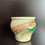 Thumbnail: Vintage Nemandji Native American Marbled Pottery Vase Planter