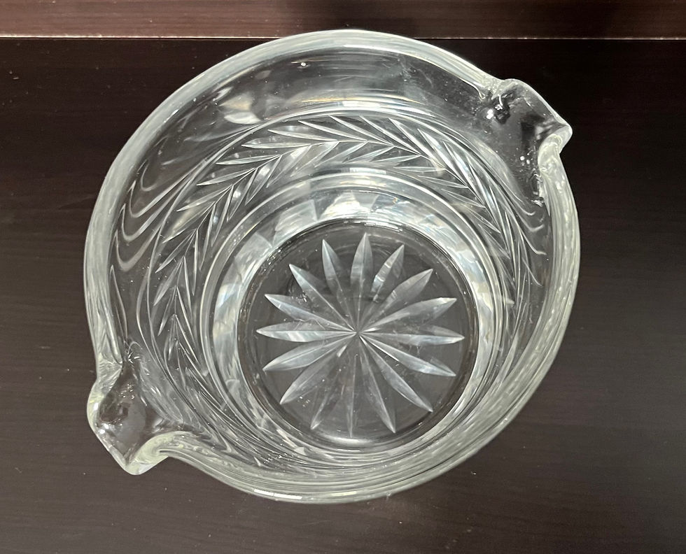 Thumbnail: Antique Georgian Cut Glass Wine Glass Rinser