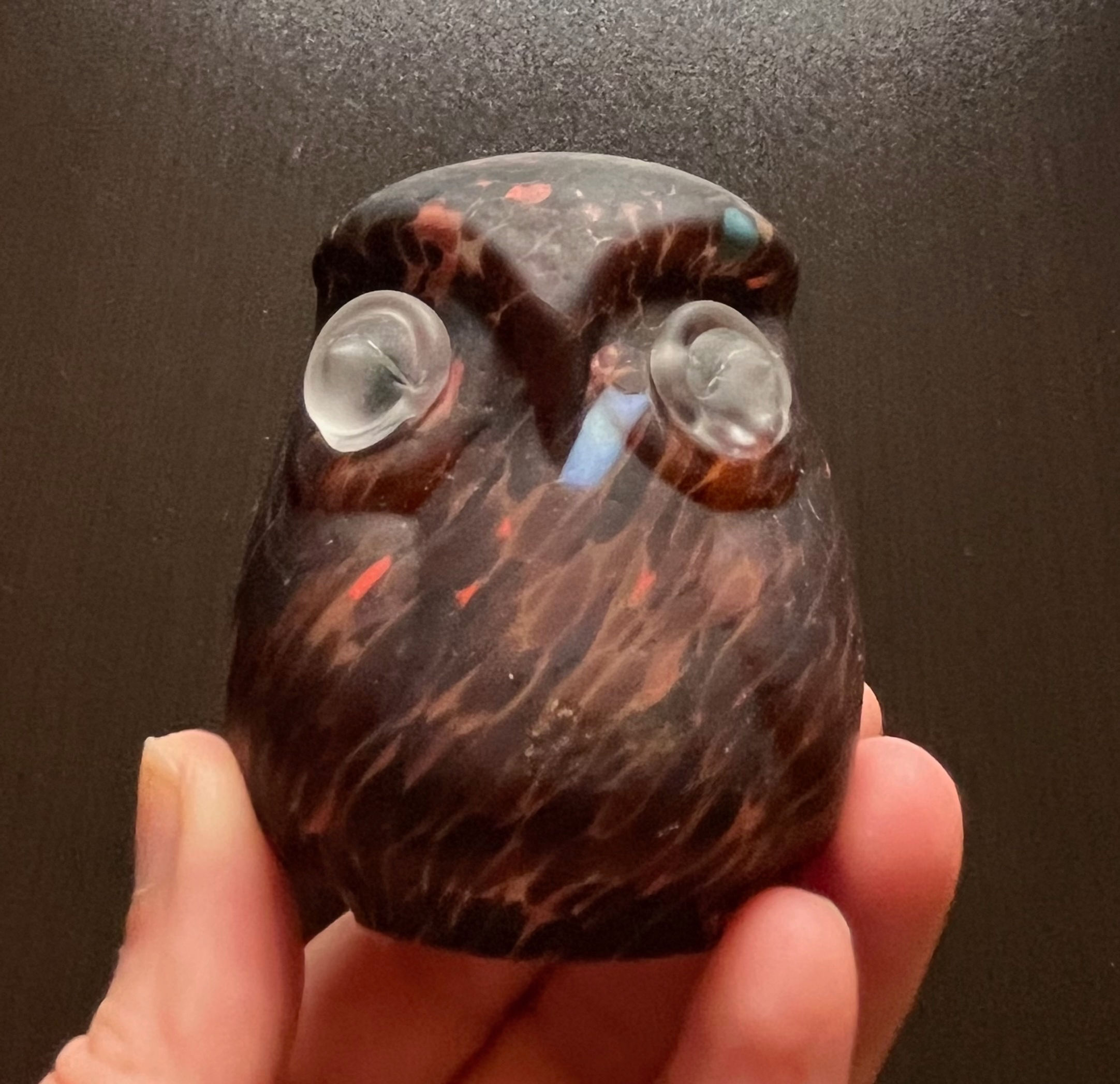 Kosta Boda Sweden Bertil Vallien Owl Sculpture Figurine