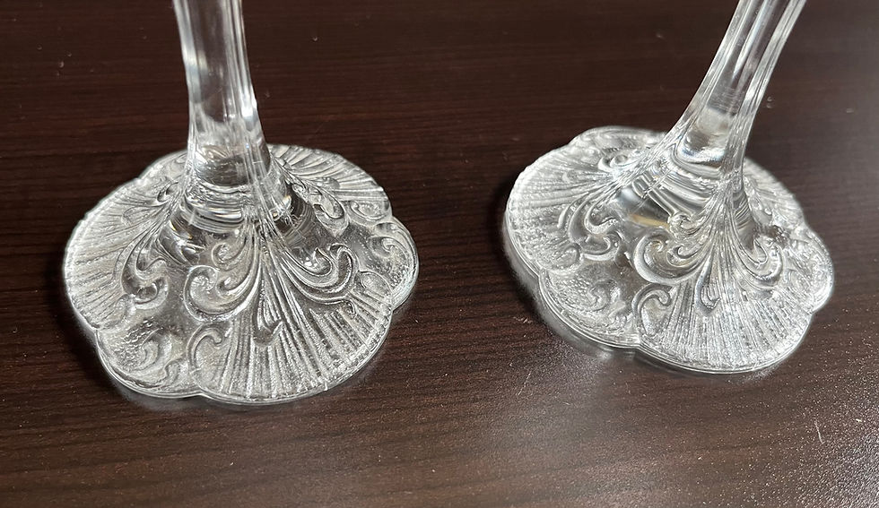 Thumbnail: Vintage Rosenthal Classic Rose Candleholders Candle Stick Holders