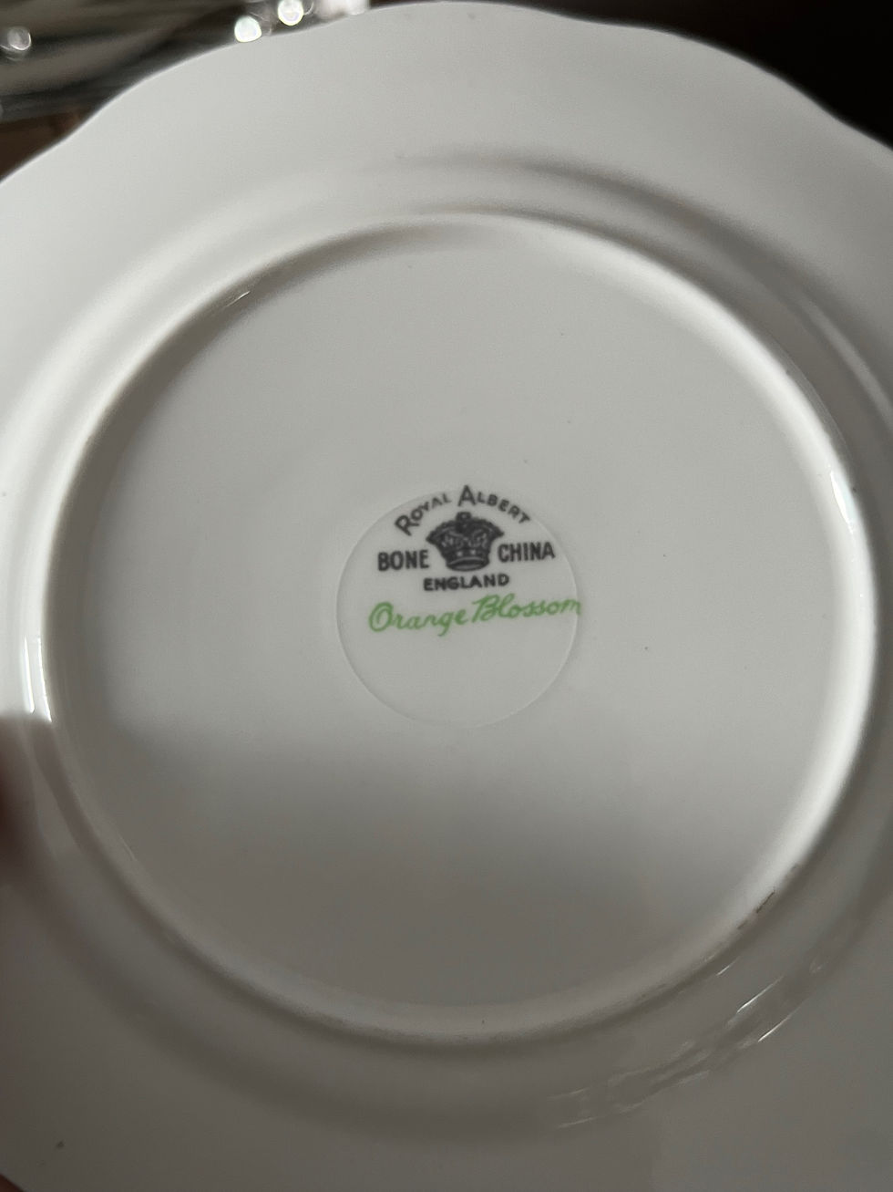 Thumbnail: Set of 6 Vintage Royal Albert Bone China Orange Blossom 6 & 1/4 Inch Plates