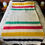 Thumbnail: Vintage Hudsons Bay Classic Rainbow Multistripe 6 Point Wool Blanket