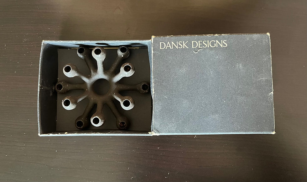 Thumbnail: Vintage Dansk Jens Quistgaard Cast Iron Spider Candle Holder