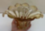 Thumbnail: Vintage Yellow Murano Italian Art Glass Bowl Vase