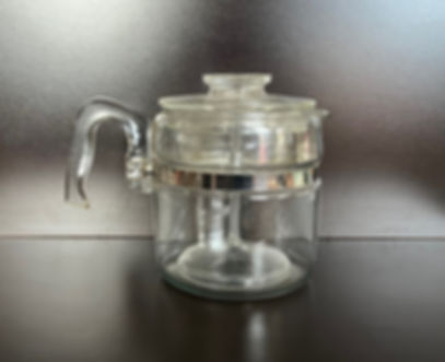 Vintage Pyrex Flameware 6 Cup Coffee Percolator