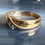 Thumbnail: Vintage 10K Gold Diamond Wedding Band Mens or Ladies