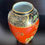 Thumbnail: c 1930 Art Deco Carlton Ware Vase Enamelled Chinese Temple Pattern