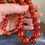 Thumbnail: Vintage 1930s Large Long Bakelite Round Bead Necklace