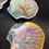Thumbnail: Set of 5 Antique English Majolica Shell Butter Pat Butterpats