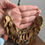 Thumbnail: Spectacular Vintage Miriam Haskell Triple Strand Dangling Leaf Bib Necklace