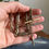 Thumbnail: Antique OMD Gold Tone Fancy Link Watch Fob Chain Double Dog Clips