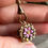 Thumbnail: Antique Gold Filled Watch Chain Fob Pendant Enamelled Flower Pail