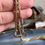 Thumbnail: Antique 12K Gold Filled Box Rolo Link Watch Chain Layering Fob Chain