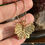 Thumbnail: Vintage 14K Gold Cannetille Butterfly Pendant