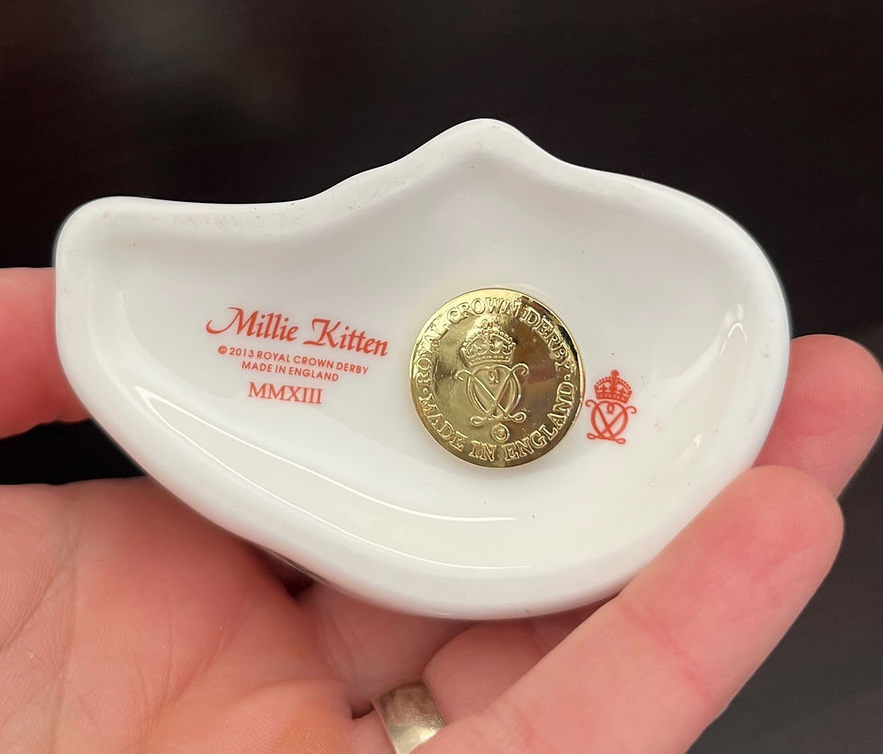 Thumbnail: Royal Crown Derby Millie Kitten Paperweight
