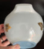 Thumbnail: Vintage Pyrex Golden Grapes Chip and Dip Bowls Delphite Blue Cinderella