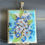 Thumbnail: Vintage Forget Me Not Guilloche Enamel Large Rectangular Photo Locket Pendant