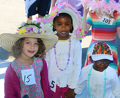 wKids with hats