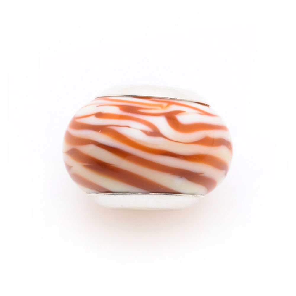 Glass Bead | Coral Shell