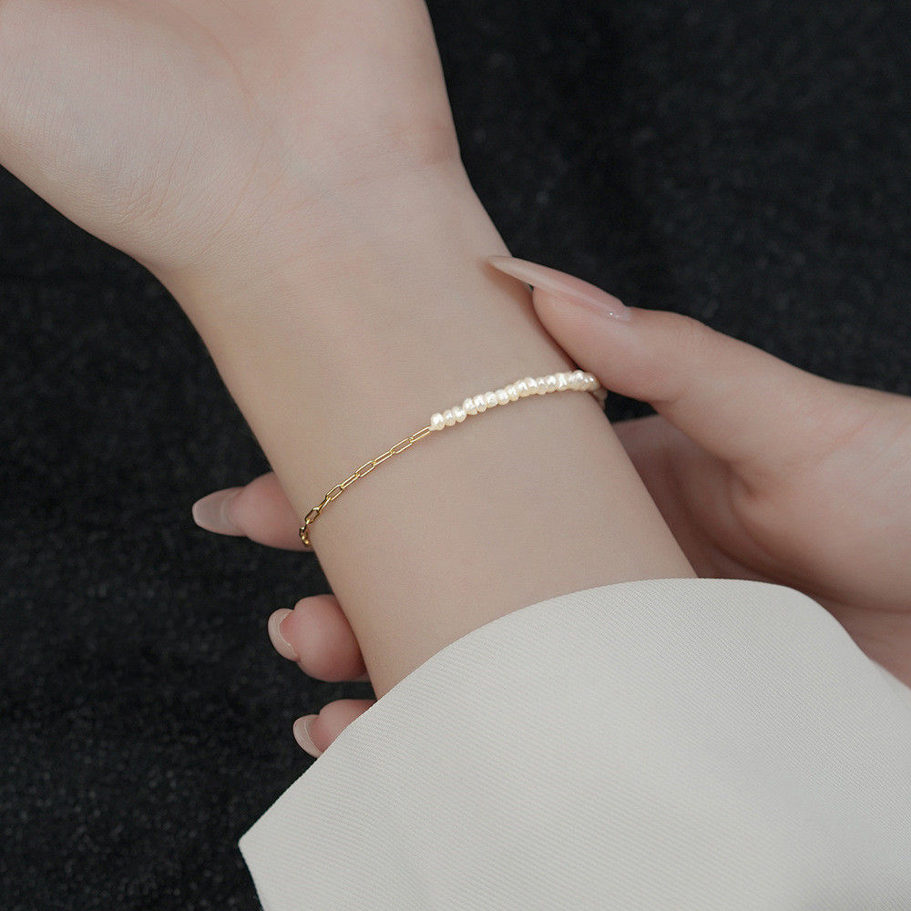 Retro Natural Shell Bead Bracelet for Women