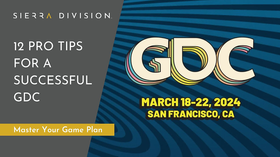 Sierra Division Art Outsourcing Studio Game Developers Conference