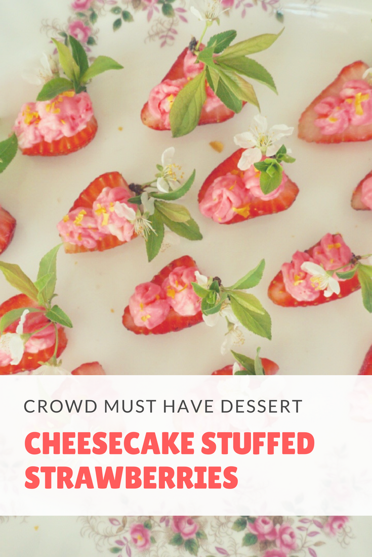 Cheesecake Stuffed Strawberries