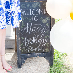 Hosting Stacy's Birthday Brunch 