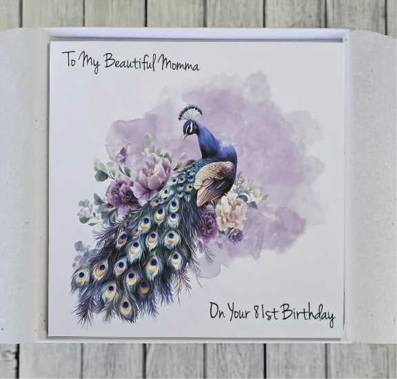 Front View Mum Birthday Card