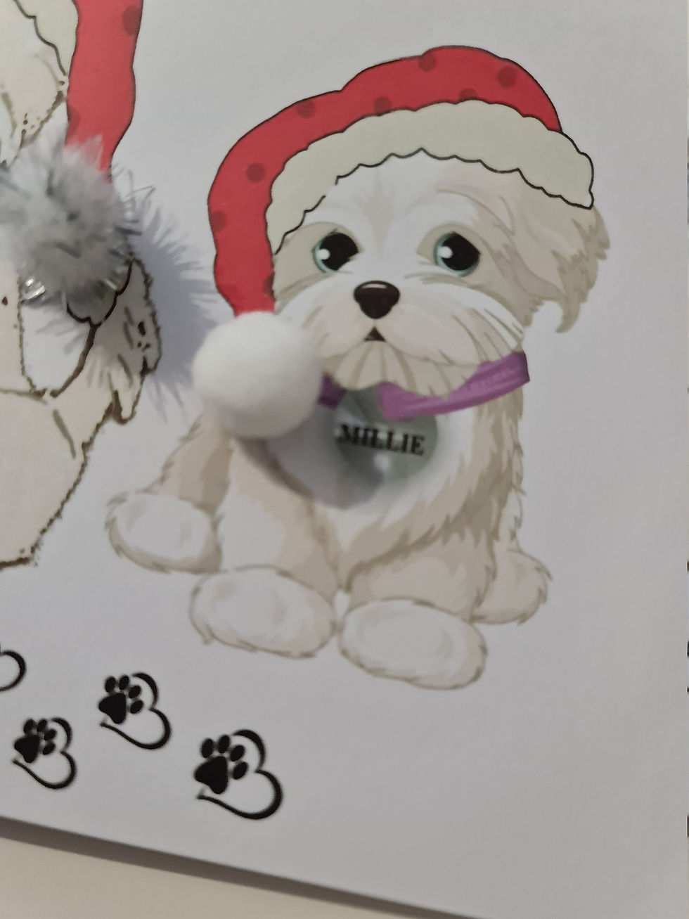 Thumbnail: Personalised Christmas Card From The Dog To The Dog Groomer Or To The Dog Sitter
