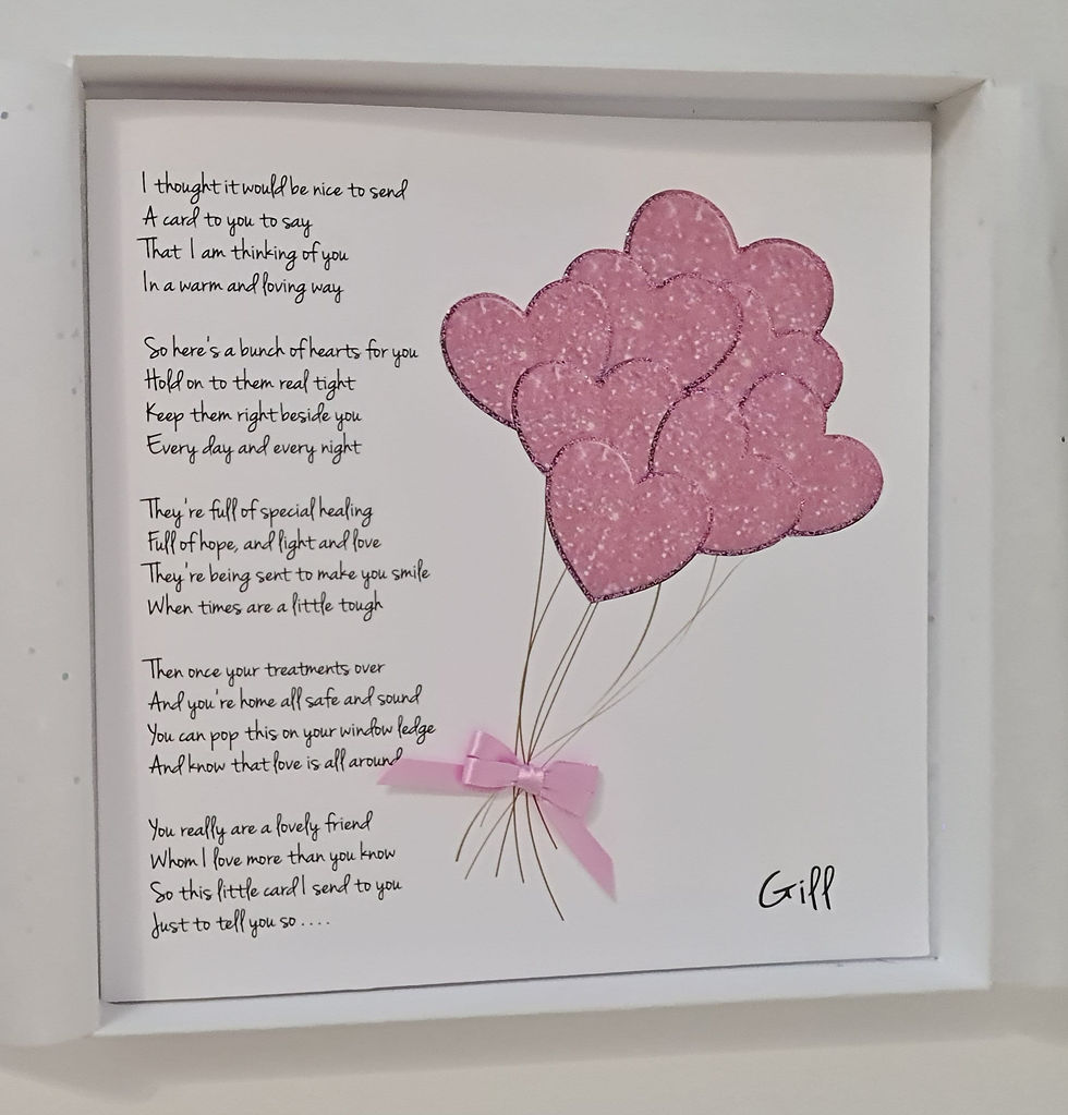 Thumbnail: Personalised Get Well Card Suitable For Cancer Patients Auntie Friend Sister Mum