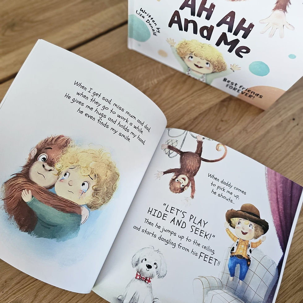 Thumbnail: AH AH And Me Best Friends Forever Childrens Picture Story Book Grandson & Monkey