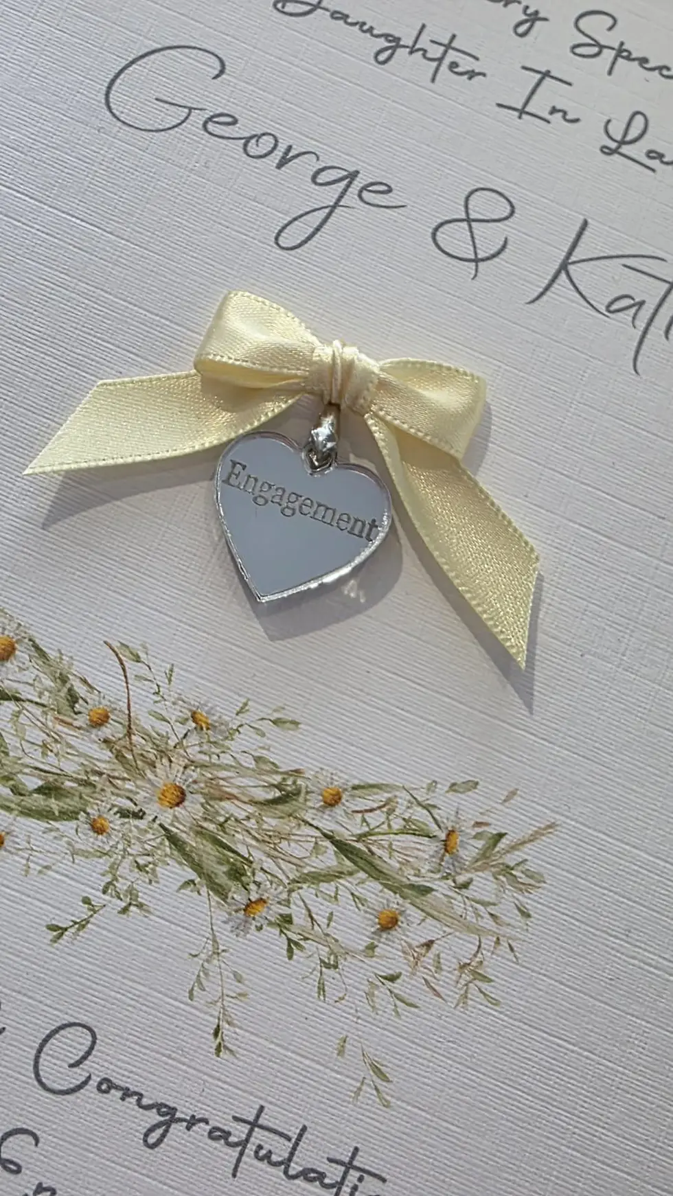 Thumbnail: Luxury Personalised Engagement Card Daughter Son In Law, Son Daughter In Law