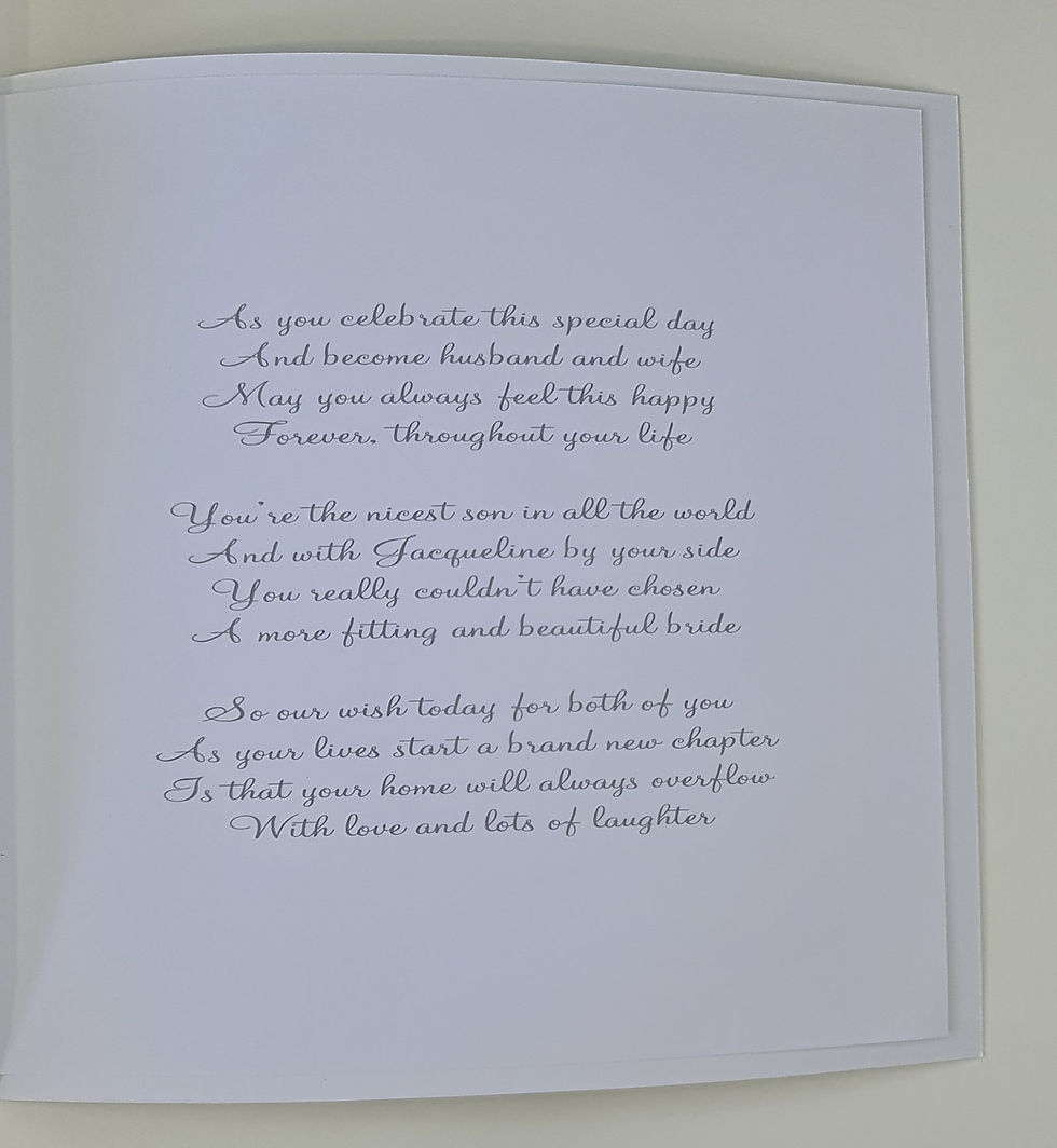 Thumbnail: Customisable Wedding Day Card Son Daughter In Law, Flower Of Scotland, Various