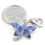 Thumbnail: Dragonfly and Sixpence Wedding Garter Charm