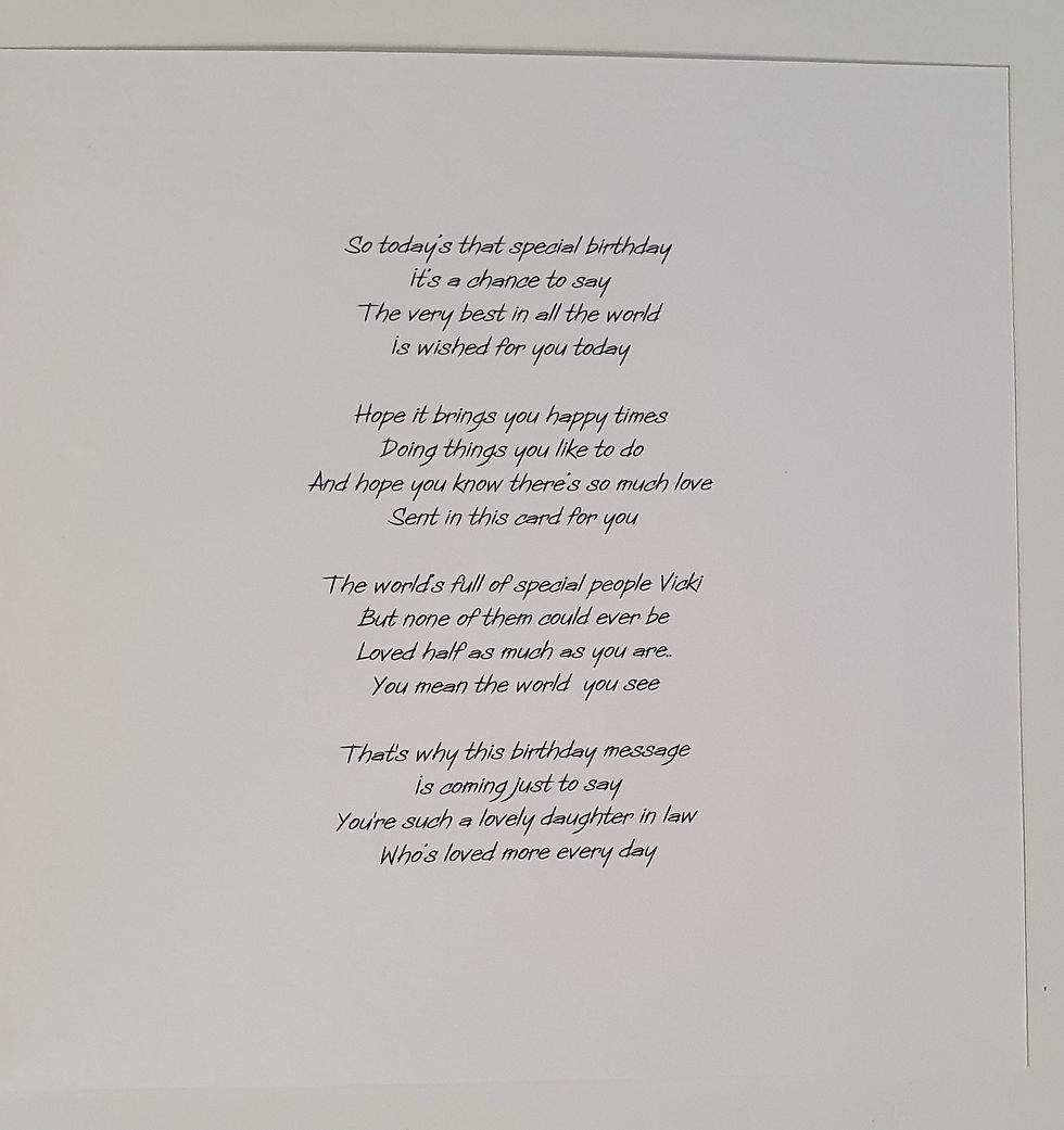 Thumbnail: Personalised 40th Birthday Card Daughter In law Friend Niece Mum Any Person Age