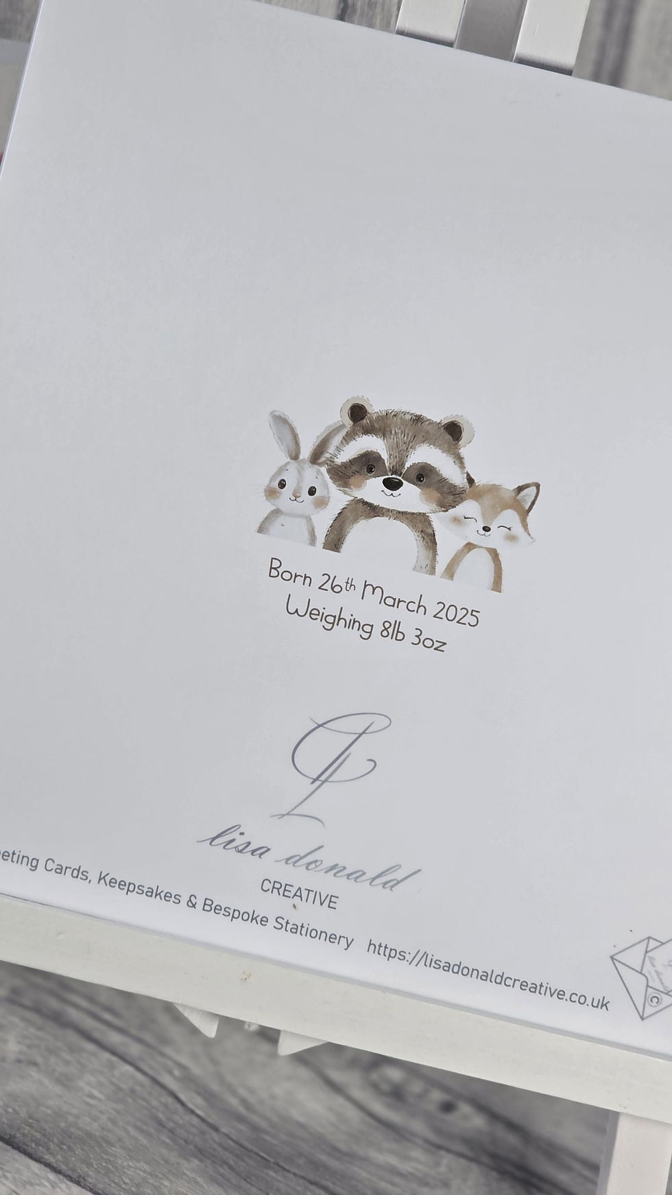 Thumbnail: Thankyou For Our Beautiful Granddaughter Card Personalised New Baby Card