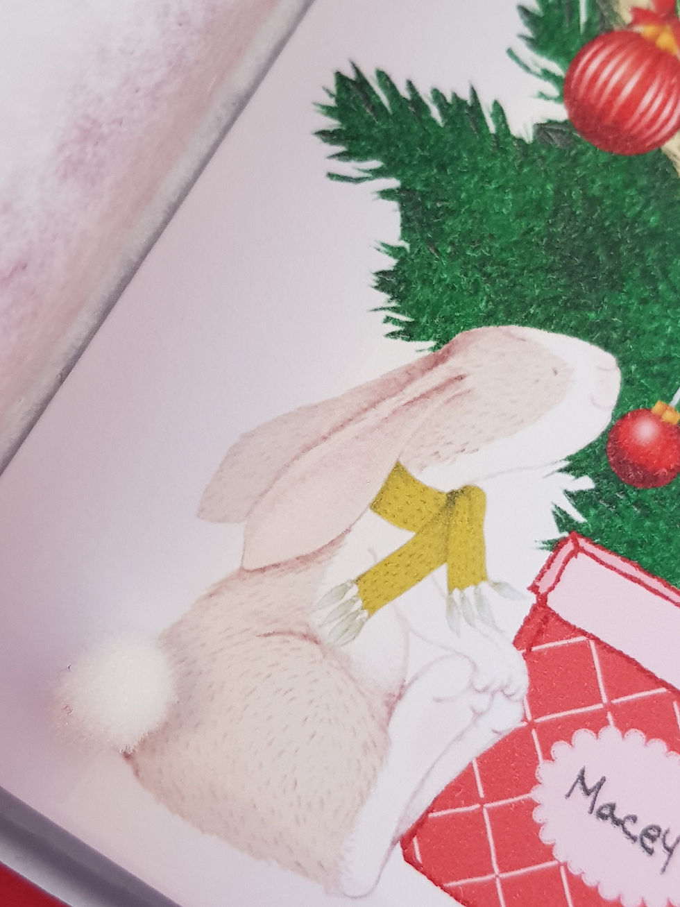 Thumbnail: Personalised 1st Christmas Card Granddaughter Grandson Daughter Son Niece Nephew