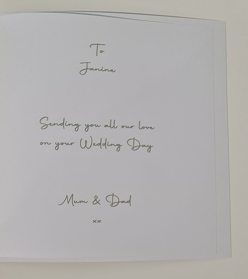 Thumbnail: To Our Daughter On Your Wedding Day Personalised Card - Can Be Made To My Bride