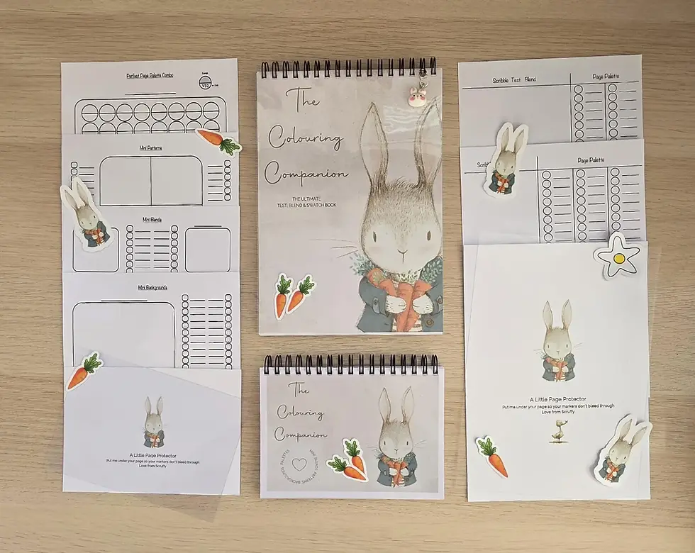Thumbnail: Sophisicated Fox Gift Set Personalisable Colouring Companion Test, Swatch Blend 