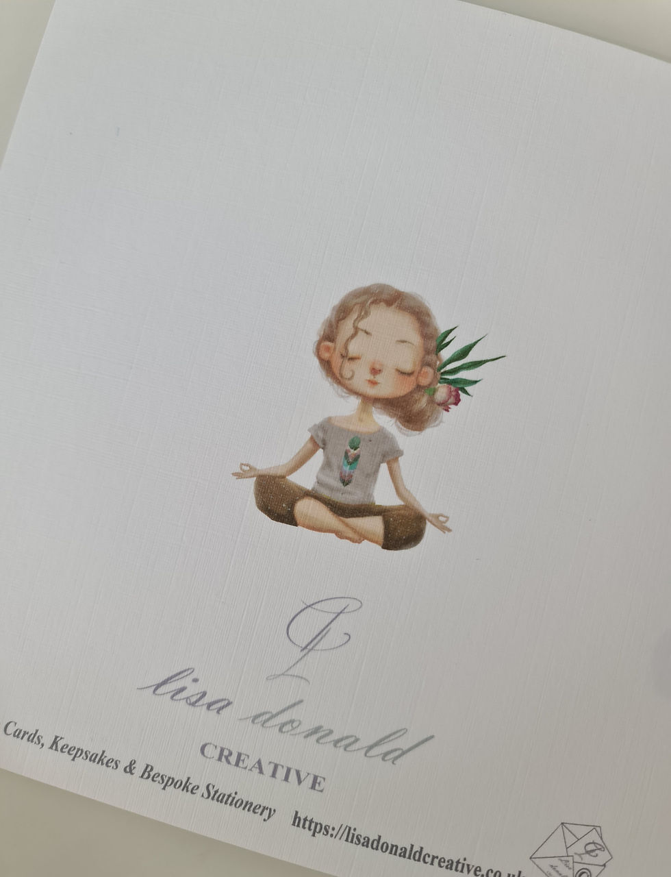 Thumbnail: Personalised Birthday Card Friend Yoga Teacher Namaste Thankyou Daughter Sister