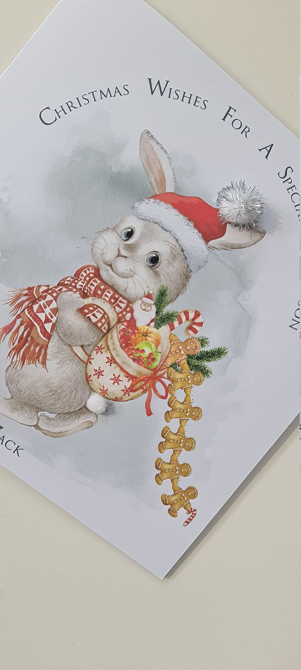Thumbnail: Personalised Children's Christmas Card Grandson Granddaughter Godson Goddaughter