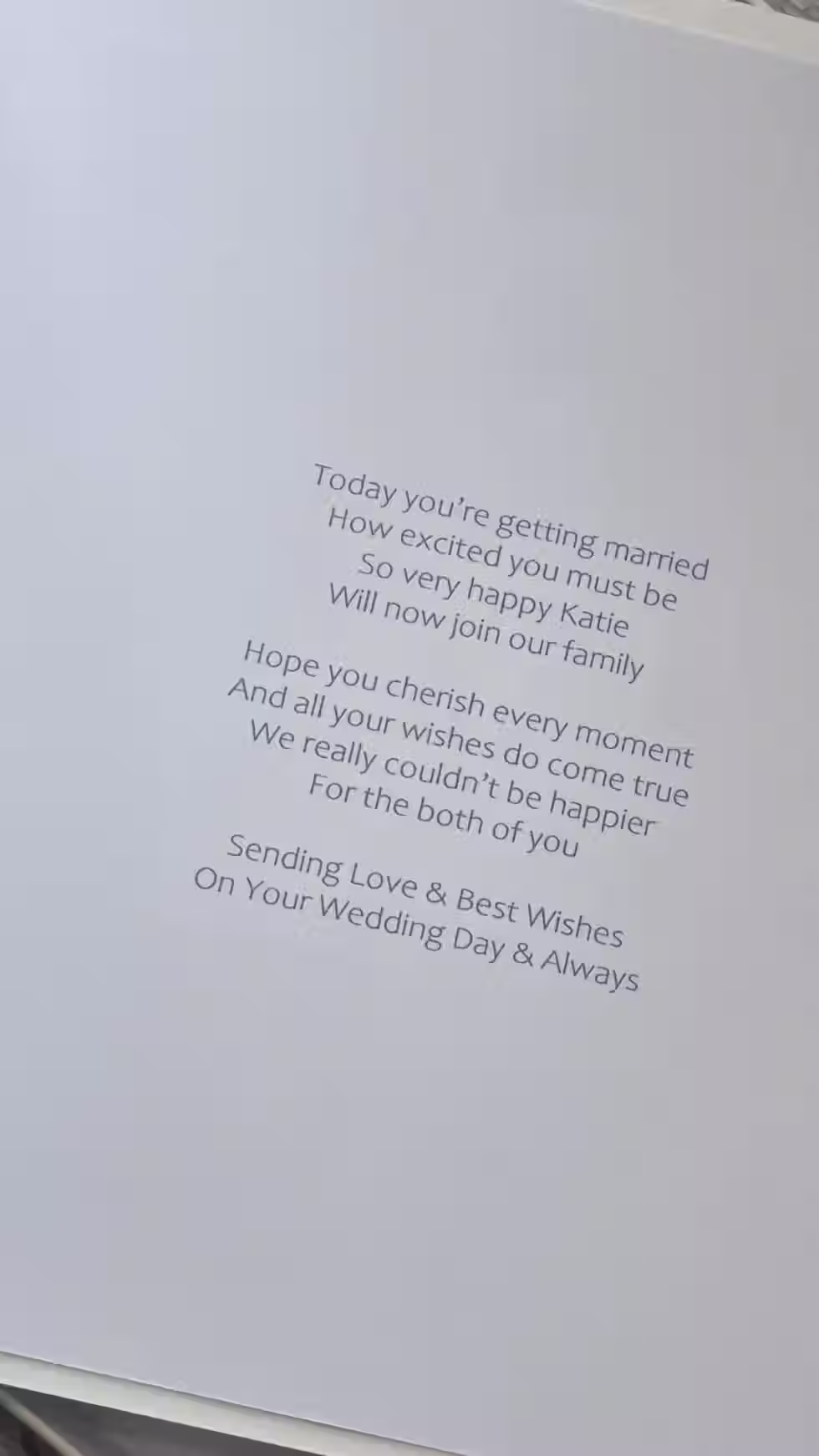 Thumbnail: Luxury Personalised Wedding Day Card Son & Daughter In Law, Daughter Son In Law