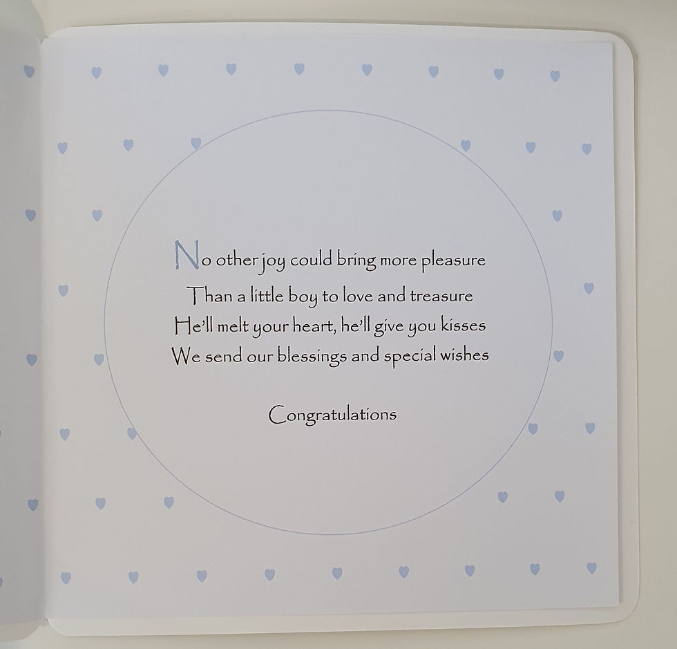 Thumbnail: New Baby Boy Or Girl Keepsake Frame And Matching Greetings Card Born In 2020  /